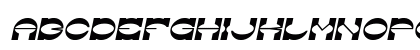The Machine Gun Italic Uppercase Preview