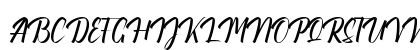 Maylika Calligraphy Regular Uppercase Preview