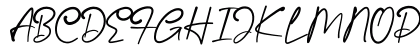 Hallo Schatz Script Regular Uppercase Preview