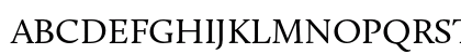 Calluna Regular Uppercase Preview