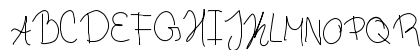 Chicken Scratch Kayli Regular Uppercase Preview
