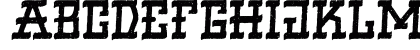 VIRGIL BLACK TEXTURED Regular Uppercase Preview