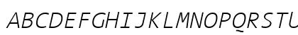 TheSansMono ExtraLight Italic Uppercase Preview
