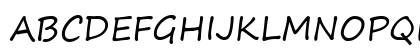 Segoe Print Regular Uppercase Preview