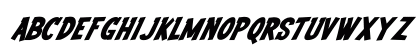 Youth Wright Italic Regular Uppercase Preview