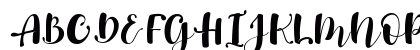 Gulya Script Regular Uppercase Preview