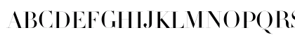 Didot HTF-L96-Light Uppercase Preview