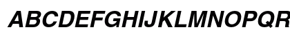 Helvetica Bold Oblique Uppercase Preview