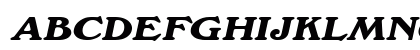 WrenWide Italic Uppercase Preview
