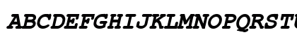 ER Kurier 866 Bold Italic Uppercase Preview