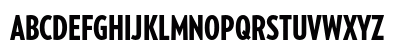 Verlag Compressed Black Uppercase Preview