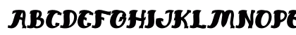 Everlasting Song Bold Italic Uppercase Preview