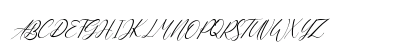 Queen Signature Italic Regular Uppercase Preview