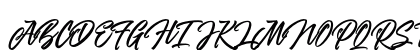 the Woofey Script Regular Uppercase Preview
