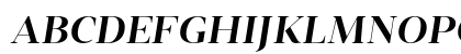 Vendura SemiBoldItalicDemo Uppercase Preview