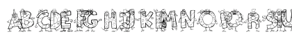 101! KooKy AlphA Regular Uppercase Preview