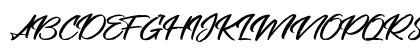 Peach Pen Regular Uppercase Preview