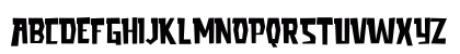 Armstrong Tilted Regular Uppercase Preview