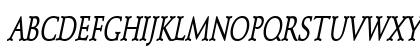 SchroederCondensed BoldItalic Uppercase Preview