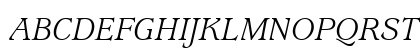 UsherwoodITC Italic Uppercase Preview