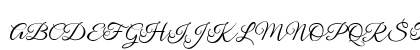 Sophia Script Regular Uppercase Preview