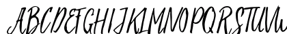Evelyne Script Free Demo Regular Uppercase Preview