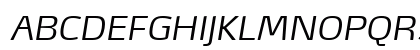 MaxDemiSerifTF-LightItalic Regular Uppercase Preview
