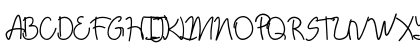 Abim Penyok Regular Uppercase Preview