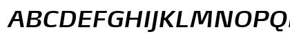 MaxDemiSerif-SemiBoldItalic Regular Uppercase Preview