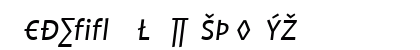 Profile Regular Italic Uppercase Preview