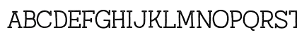 Austral Slab Stamp Light Uppercase Preview