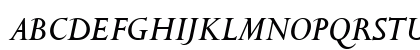 Toujours Italic Uppercase Preview
