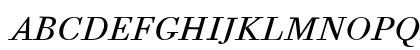 Bodoni Six ITC Regular Uppercase Preview