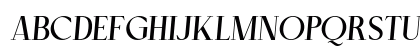 Cellofy SemBd Ita Italic Uppercase Preview