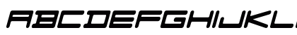 F-Zero GX Venue Font Italic Preview