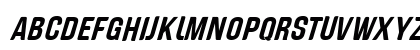 Genghis Khan Med Italic Uppercase Preview