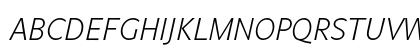 Legato LF Light Italic Uppercase Preview