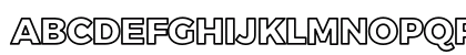 Trueno ExtraBold Outline Uppercase Preview