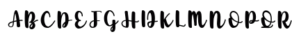 Danilla Regular Uppercase Preview