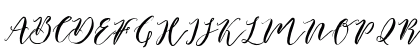 Catandra Brush Script Regular Uppercase Preview