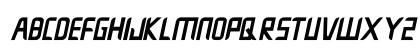 Crushnot Italic Uppercase Preview