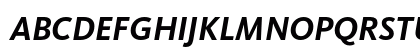 KievitPro-BoldItalic Regular Uppercase Preview