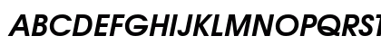 AvantGardeGothicCTT BoldItalic Uppercase Preview