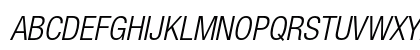 Helvetica Neue LT Pro 47 Light Condensed Oblique Preview