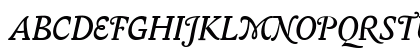 Biblon Italic Uppercase Preview