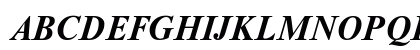 TimesET Bold Italic Uppercase Preview
