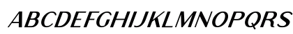 Rodano Italic Regular Uppercase Preview