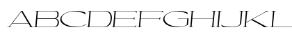 Cellofy Thin ExtExp Ita Italic Uppercase Preview