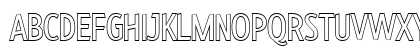 Burma Outline Regular Uppercase Preview