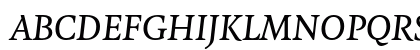 Feijoa Medium Italic Uppercase Preview
